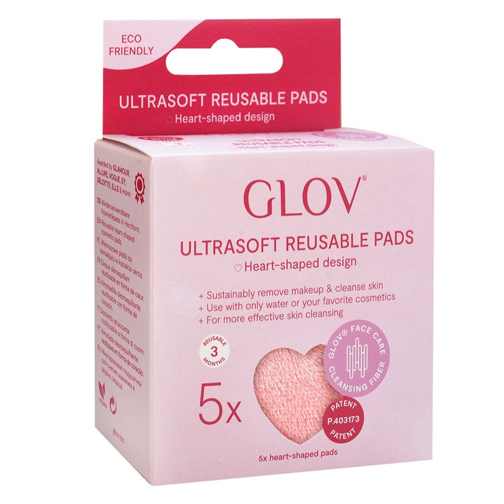 GLOV Heart Pads Reusable Makeup Remover 5 Stück