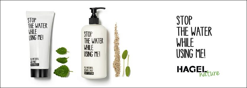 Stop the water while using me! Stop the water while using me!