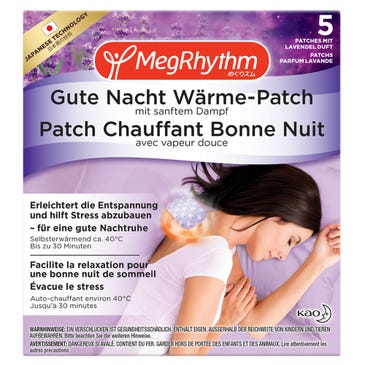 MegRhythm Gute Nacht Nacken-Wärme-Patch Lavendel 5 Stück 